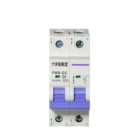 FMB-DC 6kA 2P 04 х-ка C, DC500В Автоматический выключатель